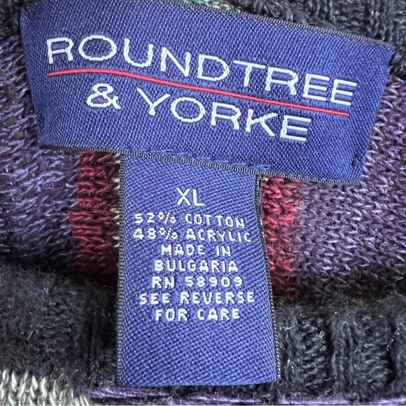 Vintage Roundtree & Yorke Coogi Style 3D Sweater XL - Picture 3 of 4